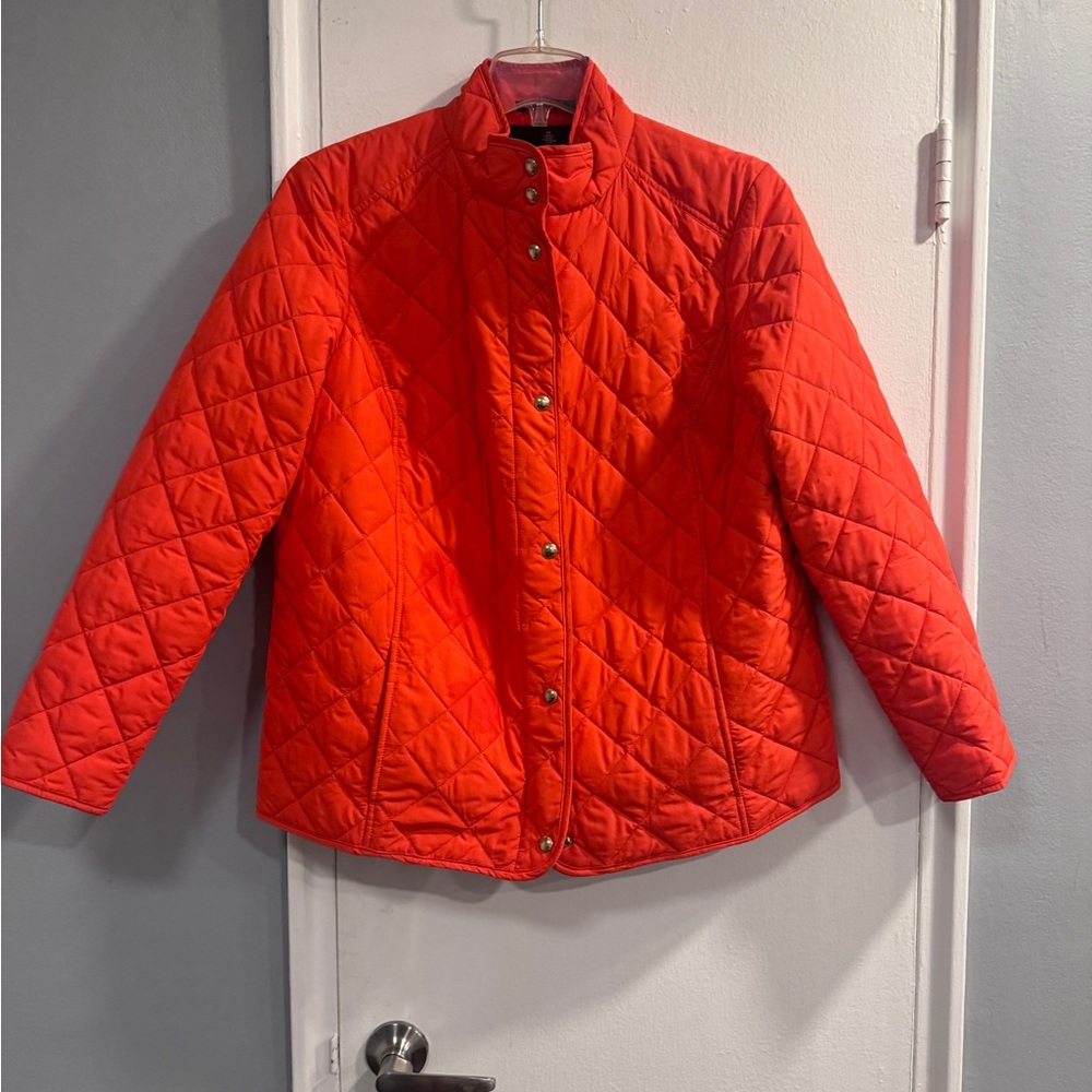 Used Orange Ralph Lauren Plus size 
1X quilted jacket